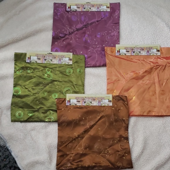 Silky decorative Fabric Pillow Cover - Picture 1 of 6